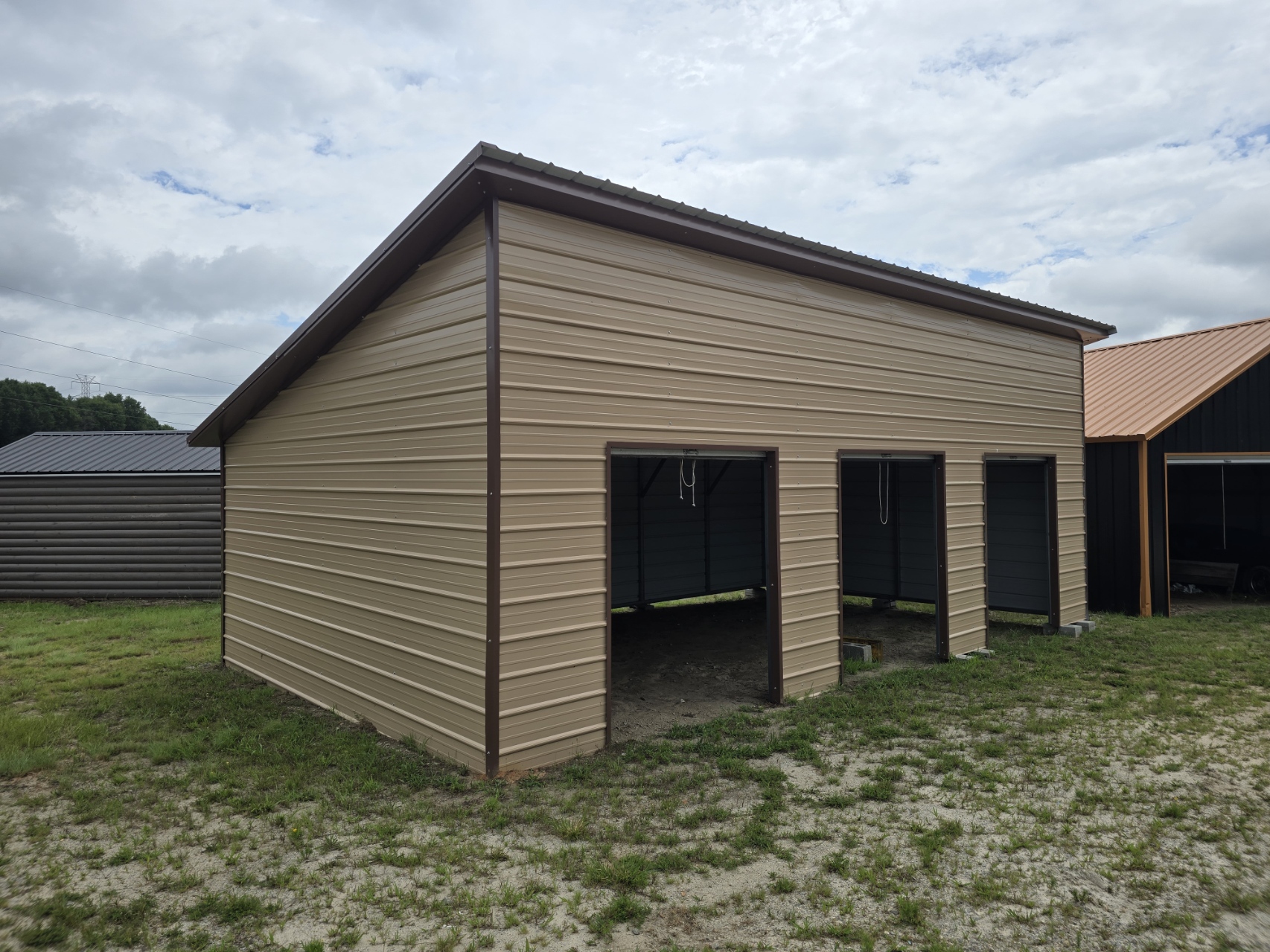 18x30x8/11 Vertical Lean-To Garage-image