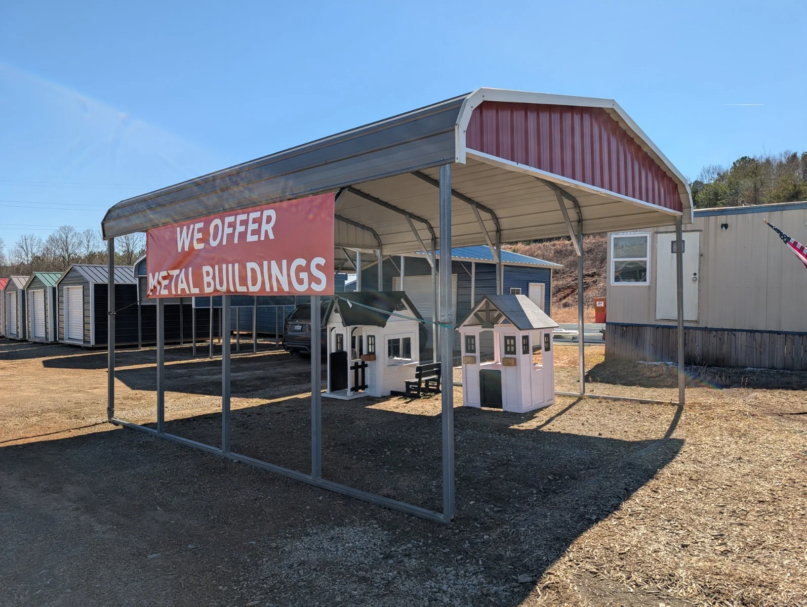 18x20x9 Rounded Carport